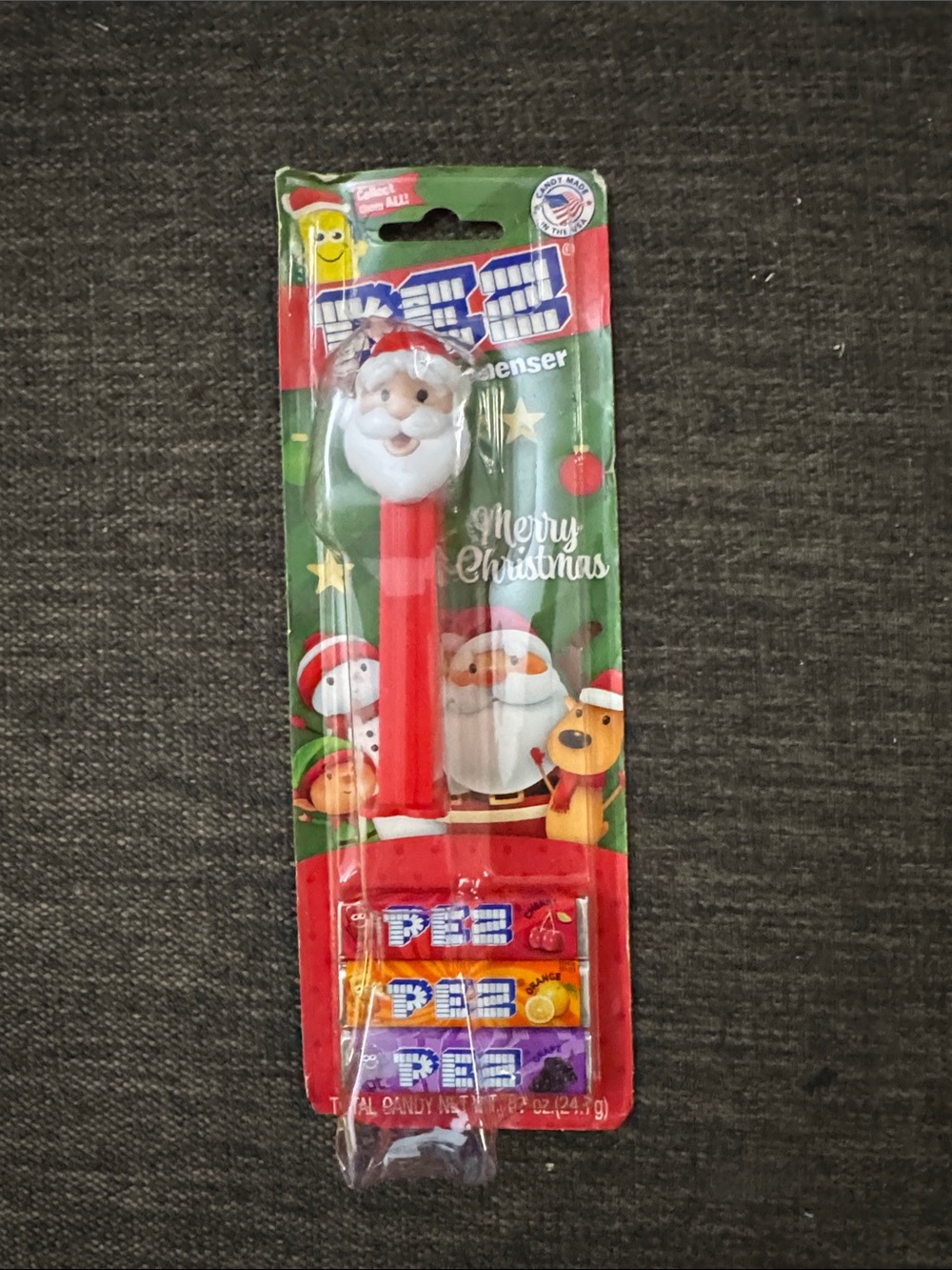 Vintage PEZ Santa Candy Dispenser - Red & White Christmas Design